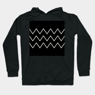 Black and white chevron Hoodie